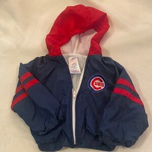 Toddler Genuine Merchandise vintage Chicago Cubs jacket with hood 24 Mo